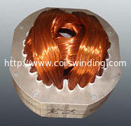 Induction motor stator Winding Coils and wedge embedded in the slots