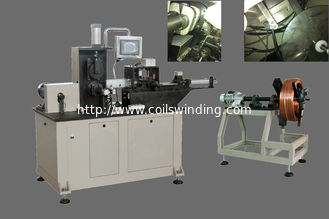 Flattened wire coil winding machine