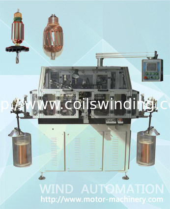 Small Rotor Winder Skewed Armature Rotor Winder Double Flyer Lap Winding Machine For ...