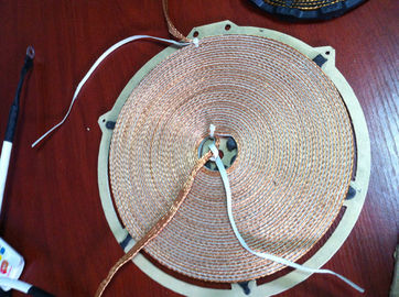 Braided wire winding induction heater production machine