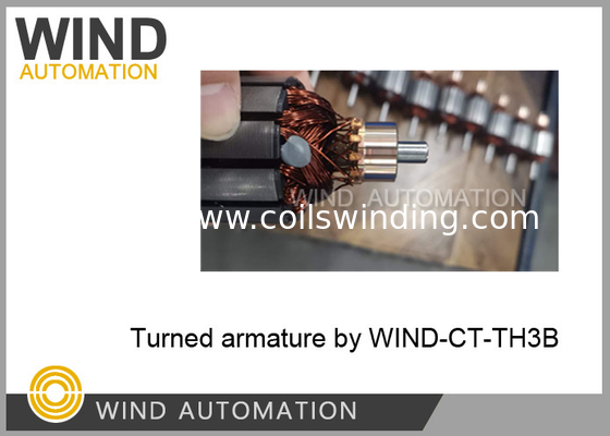 Automatic Riser Commutator Turning Lathe Machine Including Vacuum Cleaner And Enamel Remover