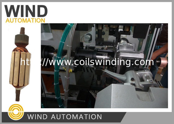 Blades And Measures Motor Armature Winding Machine For Slotted Rise Commutator Not Hook Type supplier