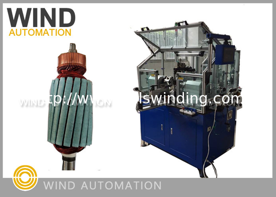 Blades And Measures Motor Armature Winding Machine For Slotted Rise Commutator Not Hook Type supplier