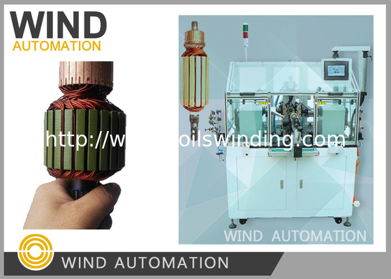 Blades And Measures Motor Armature Winding Machine For Slotted Rise Commutator Not Hook Type supplier