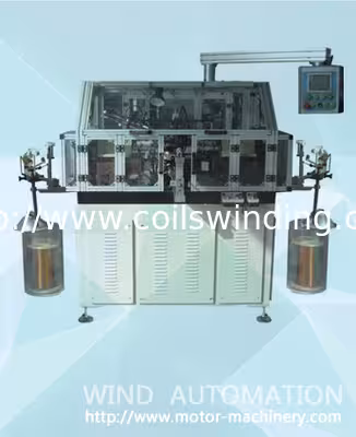 Two Flyer Armature Winding Machine For Manufacturing Motor Rotor Building Machinery