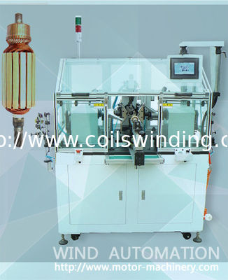 Blades And Measures Motor Armature Winding Machine For Slotted Rise Commutator Not Hook Type